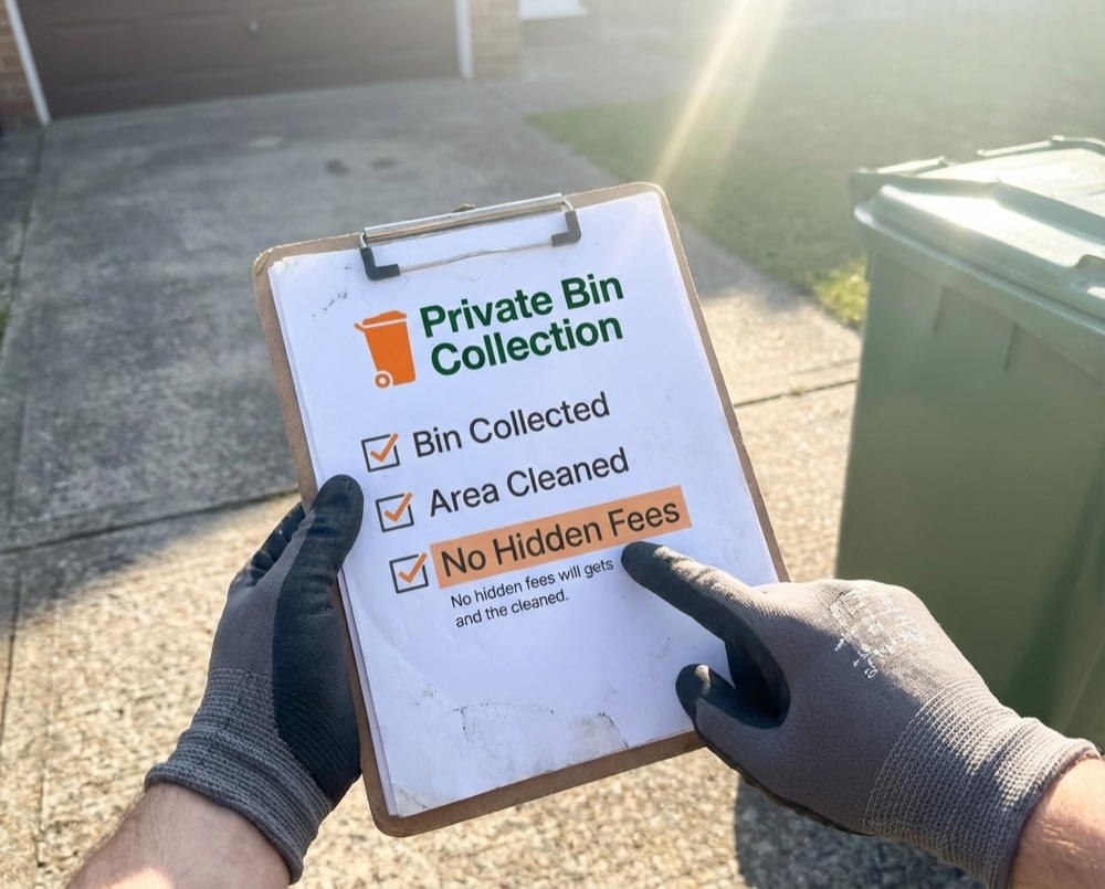 Transparent, honest private bin collection service in Littlehampton
